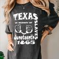 Texas In Memory Of Slaves Juneteenth 1865 June 19 Freedom Women's Comfort Colors T-Shirt Pepper
