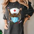 Tiger Nurse RN ER Nursing School Graduation Women's Comfort Colors T-Shirt Pepper