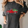 Tis The Season Holiday Nostalgia Red Truck Women's Comfort Colors T-Shirt Pepper Tis The Season Holiday Nostalgia Red Truck Women's Comfort Colors T-Shirt Pepper