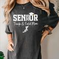 Track & Field Senior Mom Class Of 2026 Graduation 26 Women's Comfort Colors T-Shirt Pepper