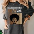 Unapologetically MSW-Ish Student Graduation Afro Women's Comfort Colors T-Shirt Pepper