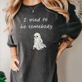 I Used To Be Somebody Nostalgia Halloween Spooky Season Premium Tri-Blend Women's Comfort Colors T-Shirt Pepper