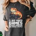 I Like Video Games Bearded Dragon Gamer Introvert Mood Women's Comfort Colors T-Shirt Pepper I Like Video Games Bearded Dragon Gamer Introvert Mood Women's Comfort Colors T-Shirt Pepper
