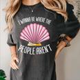 I Wanna Be Where The People Aren't Introverted Introvert Women's Comfort Colors T-Shirt Pepper I Wanna Be Where The People Aren't Introverted Introvert Women's Comfort Colors T-Shirt Pepper