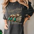 Waterfowl Classic Duck Hunting Marsh To Memory Mallard Women's Comfort Colors T-Shirt Pepper