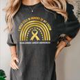 I Wear Gold In Memory Of My Cousin Women's Comfort Colors T-Shirt Pepper I Wear Gold In Memory Of My Cousin Women's Comfort Colors T-Shirt Pepper