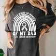 I Wear In Memory Of Dad Lung Cancer Awareness Ribbon Women's Comfort Colors T-Shirt Pepper