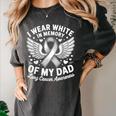 I Wear In Memory Of My Dad Lung Cancer Awareness Women's Comfort Colors T-Shirt Pepper I Wear In Memory Of My Dad Lung Cancer Awareness Women's Comfort Colors T-Shirt Pepper