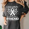 I Wear In Memory Of My Friend Lung Cancer Women's Comfort Colors T-Shirt Pepper I Wear In Memory Of My Friend Lung Cancer Women's Comfort Colors T-Shirt Pepper