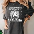 I Wear In Memory Of My Grandma Lung Cancer Awareness Women's Comfort Colors T-Shirt Pepper