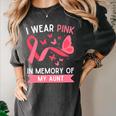 I Wear Pink In Memory Of My Aunt Women's Comfort Colors T-Shirt Pepper I Wear Pink In Memory Of My Aunt Women's Comfort Colors T-Shirt Pepper