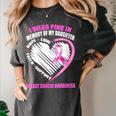 I Wear Pink In Memory Of Daughter Breast Cancer Awareness Women's Comfort Colors T-Shirt Pepper
