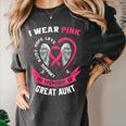 I Wear Pink In Memory Of Great Aunt Breast Cancer Shirts Tee Women's Comfort Colors T-Shirt Pepper I Wear Pink In Memory Of Great Aunt Breast Cancer Shirts Tee Women's Comfort Colors T-Shirt Pepper