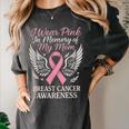 I Wear Pink In Memory Of My Mom Breast Cancer Women's Comfort Colors T-Shirt Pepper