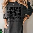 I Wear Pink In Memory Of My Mommy Breast Cancer Awareness Women's Comfort Colors T-Shirt Pepper