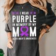 I Wear Purple In Memory Of My Mom Alzheimer's Awareness Day Women's Comfort Colors T-Shirt Pepper I Wear Purple In Memory Of My Mom Alzheimer's Awareness Day Women's Comfort Colors T-Shirt Pepper