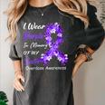 I Wear Purple In Memory Of My Sister Overdose Awareness Women's Comfort Colors T-Shirt Pepper I Wear Purple In Memory Of My Sister Overdose Awareness Women's Comfort Colors T-Shirt Pepper