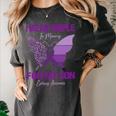 I Wear Purple In Memory For My Son Epilepsy Awareness Ribbon Women's Comfort Colors T-Shirt Pepper