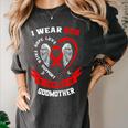 I Wear Red In Memory Of Godmother Heart Disease Awareness Premium Women's Comfort Colors T-Shirt Pepper