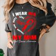 I Wear Red In My Memory Of My Mom Heart Disease Awareness Women's Comfort Colors T-Shirt Pepper I Wear Red In My Memory Of My Mom Heart Disease Awareness Women's Comfort Colors T-Shirt Pepper
