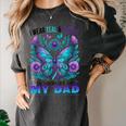 I Wear Teal Purple In Memory Of My Dad Suicide Awareness Women's Comfort Colors T-Shirt Pepper