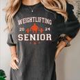 Weightlifting Senior 2024 Graduation Women's Comfort Colors T-Shirt Pepper