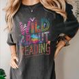 Wild About Reading Books Readers Lovers Bookworm Library Day Women's Comfort Colors T-Shirt Pepper