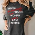 Woman Law Degree Graduation Diploma Party Women's Comfort Colors T-Shirt Pepper