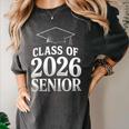 Women's Class Of 2026 Senior Graduation School College Women's Comfort Colors T-Shirt Pepper