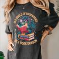 In A World Of Bookworms Be A Book Dragon Women's Comfort Colors T-Shirt Pepper