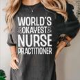 World's Okayest Nurse Practitioner NP Graduation Women's Comfort Colors T-Shirt Pepper