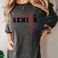 Wrestling Senior Night Wrestling Senior 2025 Graduation 70 Women's Comfort Colors T-Shirt Pepper