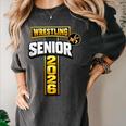 Wrestling Senior Night Senior 2026 Faith Cross Graduation Women's Comfort Colors T-Shirt Pepper