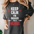 Xmas Nurse Graduation Keep Calm I'm Almost A Nurse Women's Comfort Colors T-Shirt Pepper