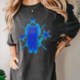 Yk2 Grunge Earthy Blue Cat With Stars Tomboy 90s Nostalgia Premium Tri-Blend Women's Comfort Colors T-Shirt Pepper