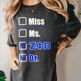 Zeta Phi Beta Doctor Graduation Zeta Phi Beta HBCU Doctor Women's Comfort Colors T-Shirt Pepper