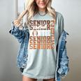 2026 Football Senior Auntie Graduation Matching Family Women's Comfort Colors T-Shirt Bay