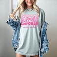 Advocate Support Empower Groovy Social Worker Graduation MSW Women's Comfort Colors T-Shirt Bay