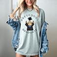 Boys Girls Preschool Graduate Sloth Graduation Cap Women's Comfort Colors T-Shirt Bay