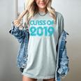 Class Of 2019 High School Graduation Teal Senior Women's Comfort Colors T-Shirt Bay