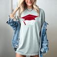 Class Of 2021 Burgundy Regalia Graduation Women's Comfort Colors T-Shirt Bay