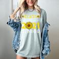 Class Of 2021 Senior Graduation Sunflower Women's Comfort Colors T-Shirt Bay