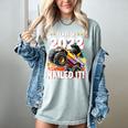 Class Of 2022 Monster Truck Graduation Cap Retro Sunset Boy Women's Comfort Colors T-Shirt Bay