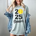 Class Of 2025 Softball Senior Graduation Graduate Women Women's Comfort Colors T-Shirt Bay
