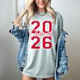 Class Of 2026 Graduation Red With Varsity Letters Women's Comfort Colors T-Shirt Bay