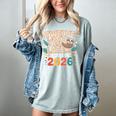 Class Of 2026 Senior Twelve Years Later Sloth Graduation Women's Comfort Colors T-Shirt Bay