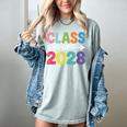Class Of 2028 Colorful Graduation Women's Comfort Colors T-Shirt Bay
