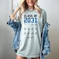 Class Of 2031 Graduation T-Shirt With Space For Handprints Women's Comfort Colors T-Shirt Bay