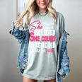 Class Of 2032 She Believed She Could Kids Graduation T-Shirt Women's Comfort Colors T-Shirt Bay
