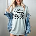 Class Of 2035 Senior Retro 2035 Grad Graduate Graduation Women's Comfort Colors T-Shirt Bay